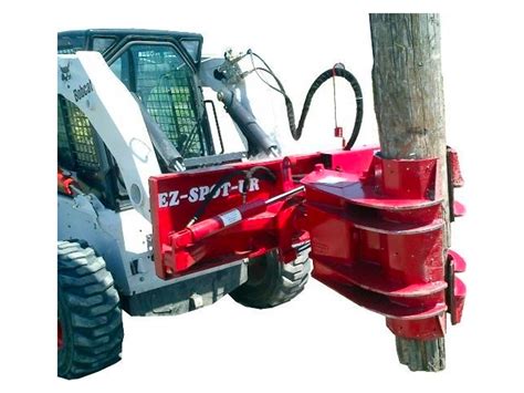 pole setting attachment for skid steer|hydraulic tamper for skid steer.